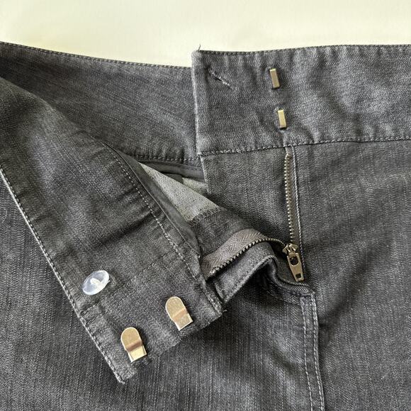 Kenneth Cole Reaction Black Demin Mini Skirt Jean Pencil Y2K Women's Size‎ 10 - Picture 5 of 10